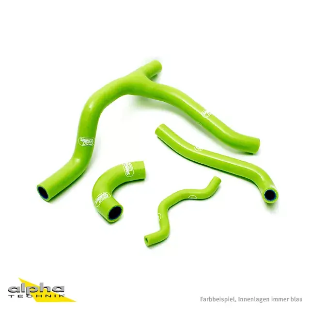Kracherpreis SAMCO SPORT Silikonschlauch Kit grün passend für Kawasaki KX250F 2006-2008
