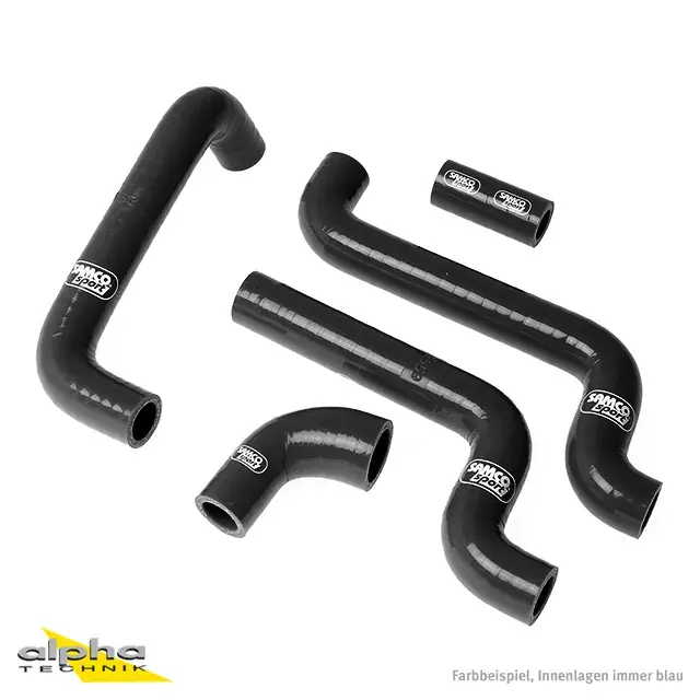 SAMCO SPORT Siliconschlauch Kit schwarz passend für Aprilia RS125 (1999–2012) Letzte Chance