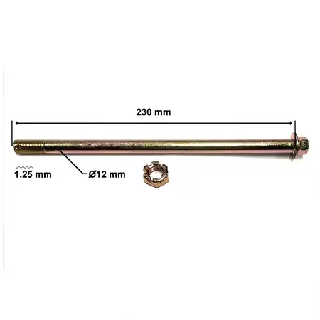 Hinterradachse Honda MT / MB 230x12x1,25 Super-Preis