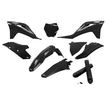 Plastik Kit mit Gabelprotektoren Gasgas MC / MC-F 2021-2023 ab 2021 UFO schwarz Abverkauf