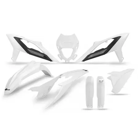 Plastik Kit mit Gabelprotektoren Beta RR Enduro ab 2020 weiss Sonderangebot