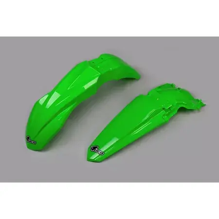 Set Schutzbleche vorn + hinten Kawasaki KX ab 2019 UFO weiss Neuheit