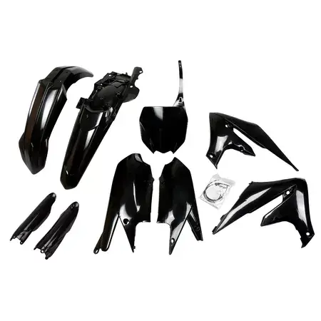 Neu Im Sortiment Plastik Kit mit Gabelprotektoren Yamaha YZF ab 2018 UFO schwarz