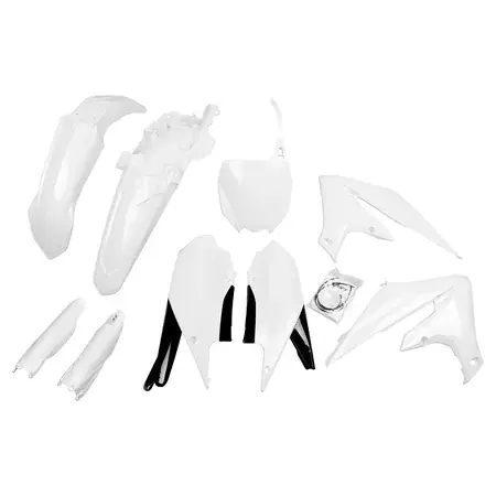 Plastik Kit + Gabelprotektoren Yamaha YZF ab 2018 UFO weiss Aktuell