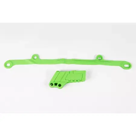 Schneller Versand Kettenführung + Schwingenschleifer Kawasaki KXF 250 2004-2005 grün