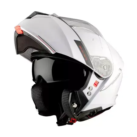 Klapphelm MT Helmets GENESIS glänzend weiss Beliebt