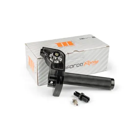 Nur Für Kurze Zeit Kurzhub Gasgriff MotoForce Racing CNC Alu Schwarz