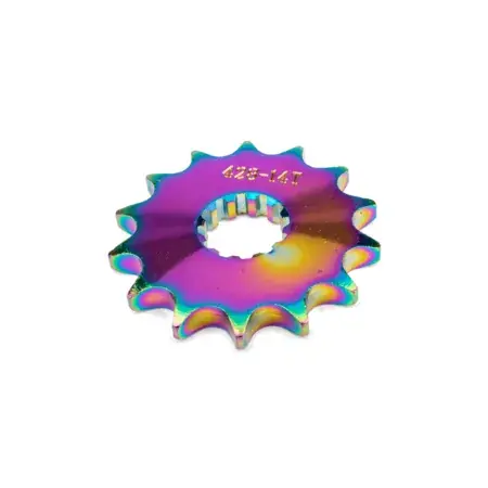 Kettenritzel 14 Zähne 428 MotoForce Racing AM6 Neochrome Bestpreis