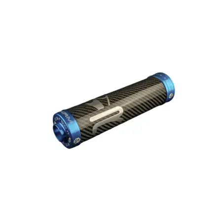 Endschalldämpfer KRM Carbon Hologramm 70-90cc blau Billig
