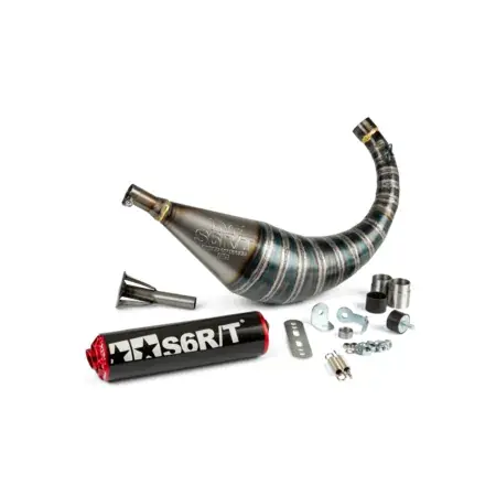 Auspuff Stage6 R/T 70 - 80 AM6 Schwarz / Rot Begrenztes Angebot