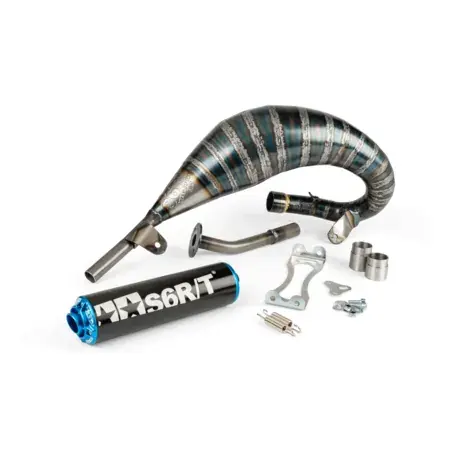 Kracherpreis Auspuff Stage6 R/T 70 - 80 Beta RR bis 2021 Schwarz / Blau