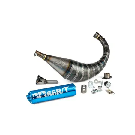 Super-Preis Auspuff Stage6 R/T 70 - 80 Derbi Blau