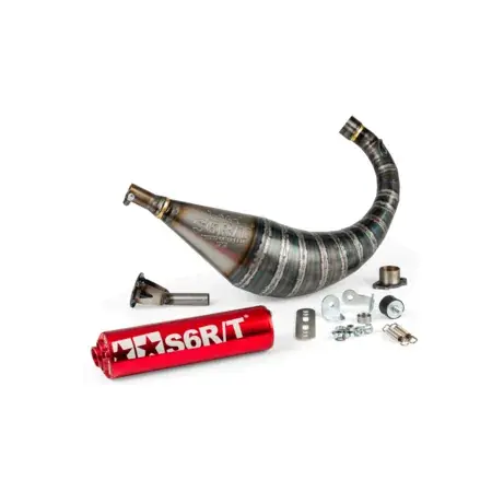Must-Have Auspuff Stage6 R/T 70 - 80 Derbi Rot