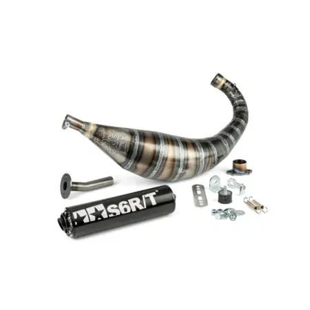 Bestpreis Auspuff Stage6 R/T 80 - 90 Derbi Schwarz