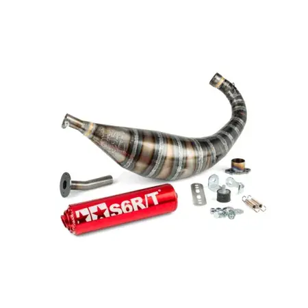 Highlight Auspuff Stage6 R/T 80 - 90 Derbi Rot
