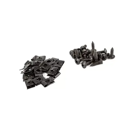 Günstig Blechmuttern + Schrauben M5x15 (x20) schwarz