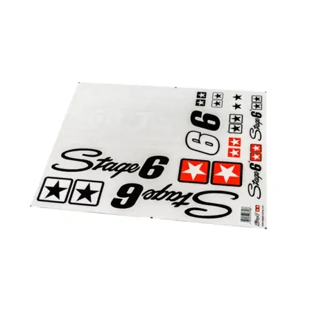 Aufkleberset Stage6 MK2, groß, weiß (für dunkle Flächen) Top-Seller