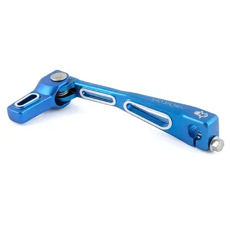 Markenware Schalthebel "Lighty" ONE, Klappbar, Blau eloxiert, Derbi Euro2 (EBE / EBS)
