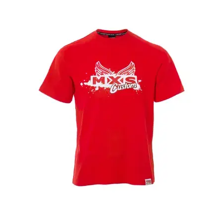 T-shirt MXS Wear MXS CUSTOM BASIC rot Begrenztes Angebot