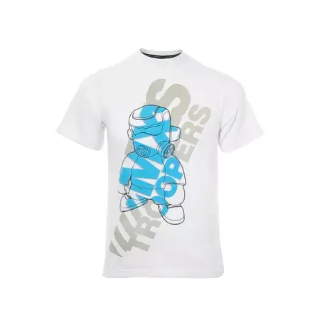 Nur Heute T-shirt MXS Wear MXS TROOPERS BASIC weiß/ cyan