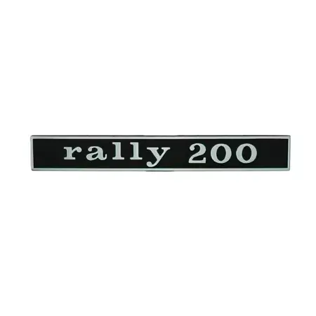 Emblem Vespa Rally 200cc schwarz / chrom Rabatt