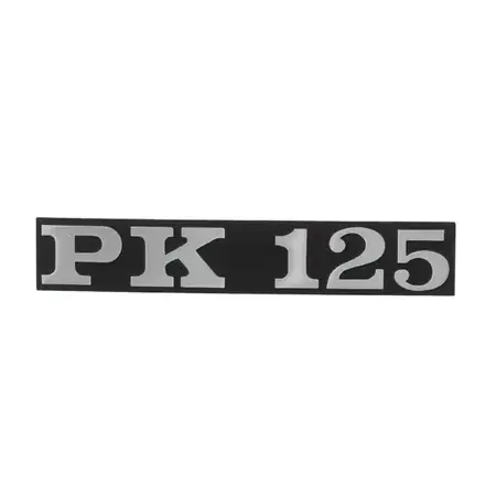 Geprüft Emblem Vespa PK 125 schwarz / chrom
