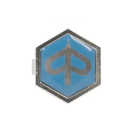 Emblem Piaggio Sechseck Aluminium zum klippen 32x37mm Billig
