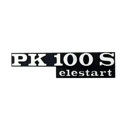 Highlight Emblem Vespa PK 100 S Elestart schwarz / chrom