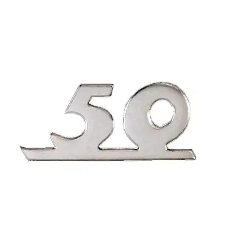 Emblem 50cc chrom Nur Für Kurze Zeit