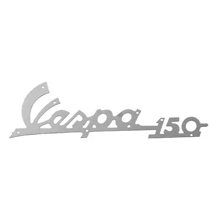 Sichere Zahlung Emblem Vespa 150cc chrom