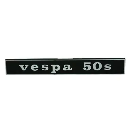 Emblem Vespa 50 S schwarz / chrom Nur Heute