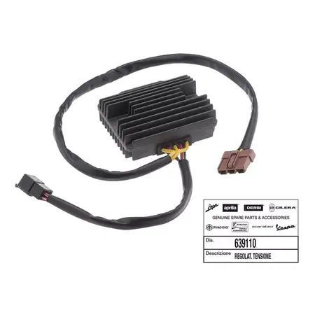 Spannungsregler 7 Kabel 2 Multistecker Piaggio / Vespa 125cc - 500cc Neu