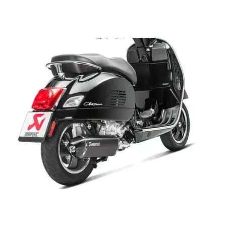 Auspuff Akrapovic Slip-on Line (CE) Black Edition für Vespa GTS/GTV Euro4 300cc Highlight