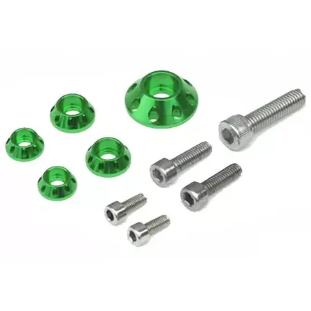 Schraubenkit Verkleidung / Tank (2xM5 2xM6 1xM8) grün Angebot