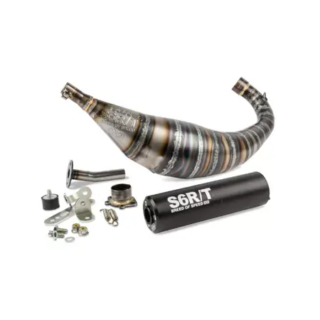 Meistverkauft Auspuff Stage6 R/T 90 - 100cc CNC Schwarz Derbi