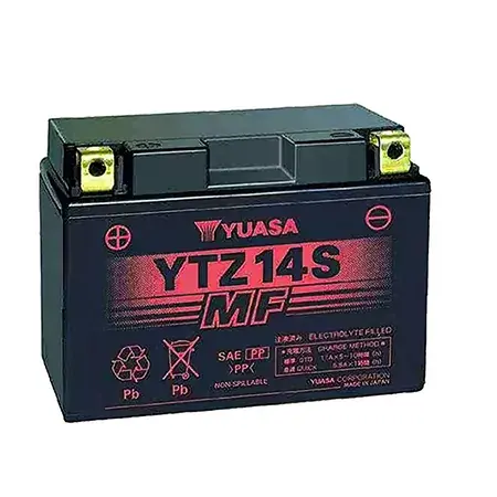 Aktuell Batterie Yuasa YTZ14S WET MF Gel wartungsfrei - einbaufertig