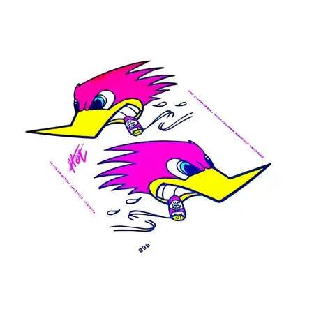 Saisonangebot Aufkleber Woodpecker 14x16cm