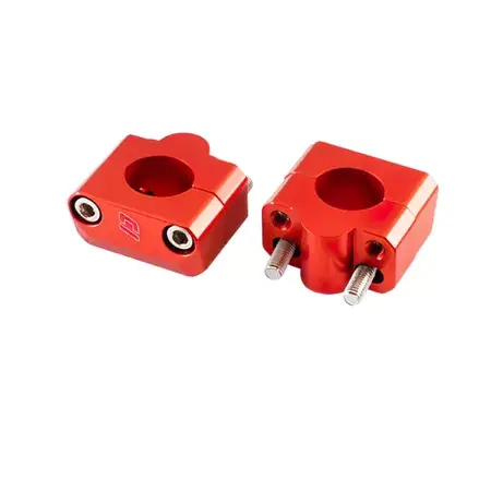 Lenkerklemmen Alu D.28,6mm Doppler rot Preisknaller