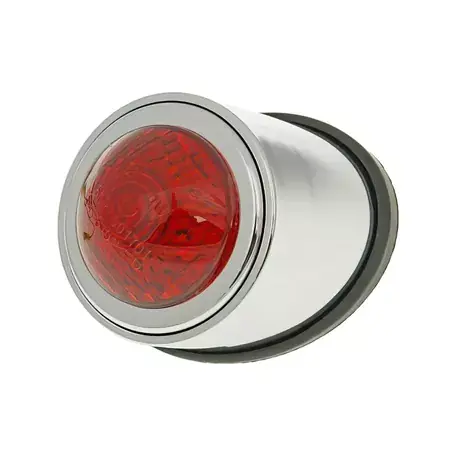 Super-Preis Rücklicht rund Mini Custom verchromt LED d.52mm