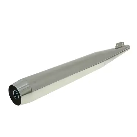Endschalldämpfer verchromt d.28mm Puch Maxi (E-Pass / homologiert) Top-Angebot