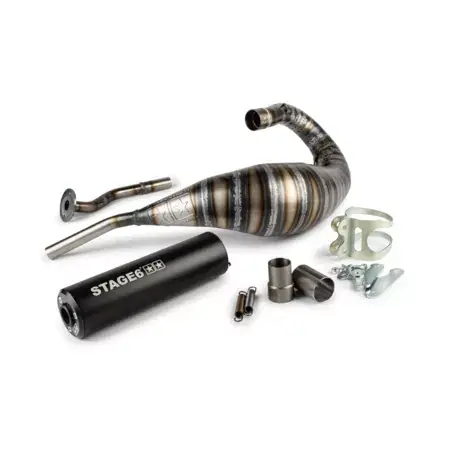 Jetzt Bestellen Auspuff Stage6 80 - 90cc CNC schwarz HM-Moto / Vent / Beta RR