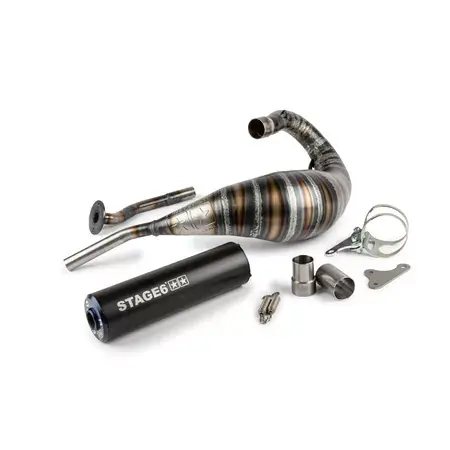 Versand Am Gleichen Tag Auspuff Stage6 80 - 90cc CNC blau / schwarz HM-Moto / Vent / Beta RR