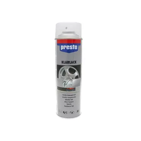 Sonderaktion Klarlack Spray Presto glänzend für Felgenspray 500ml