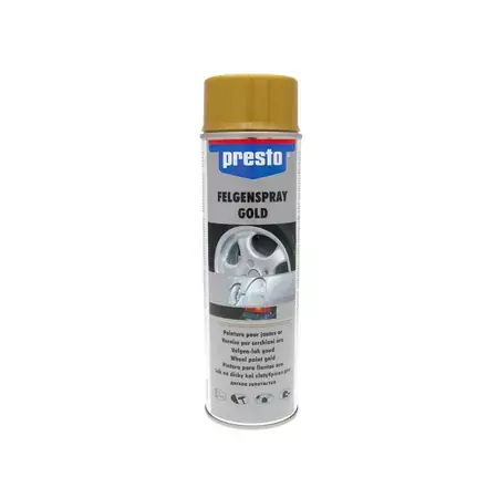 Felgenspray Presto gold 500ml Abverkauf