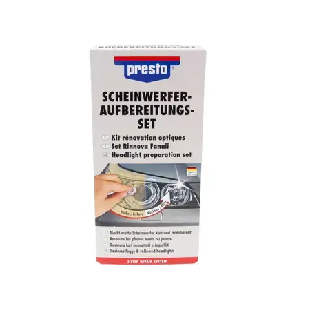 Echt Scheinwerfer-Aufbereitungs-Set Presto