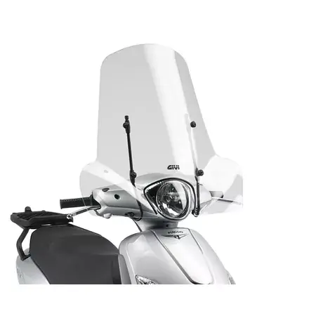 Windschild Givi 50,8x66cm Piaggio Fly 50 / 125 / 150 2004-11 Schneller Versand
