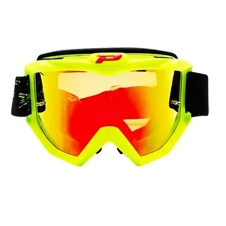 Crossbrille ProGrip 3204 FL verspiegelt neon-gelb Zertifiziert