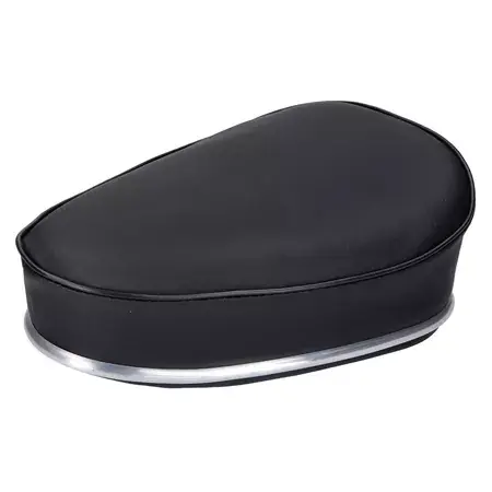 Sitzbank schwarz mit Chromleiste / 22mm Klemmung Mofa Super-Preis
