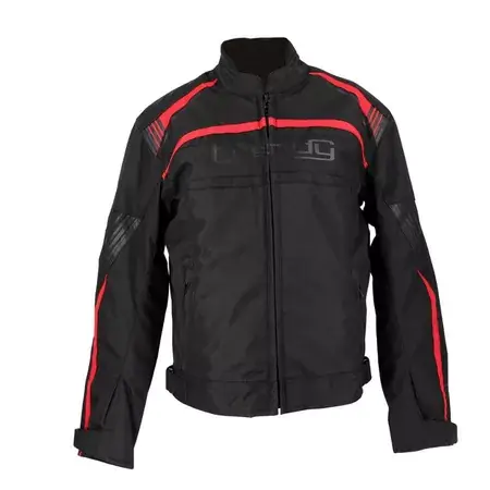 Motorradjacke Trendy Hiems schwarz/rot Begrenztes Angebot
