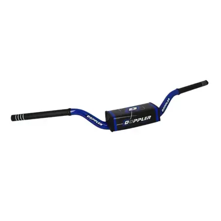 Lenker 28,6mm Doppler Alu mit Lenkerpolster mattschwarz / blau Nur Für Kurze Zeit
